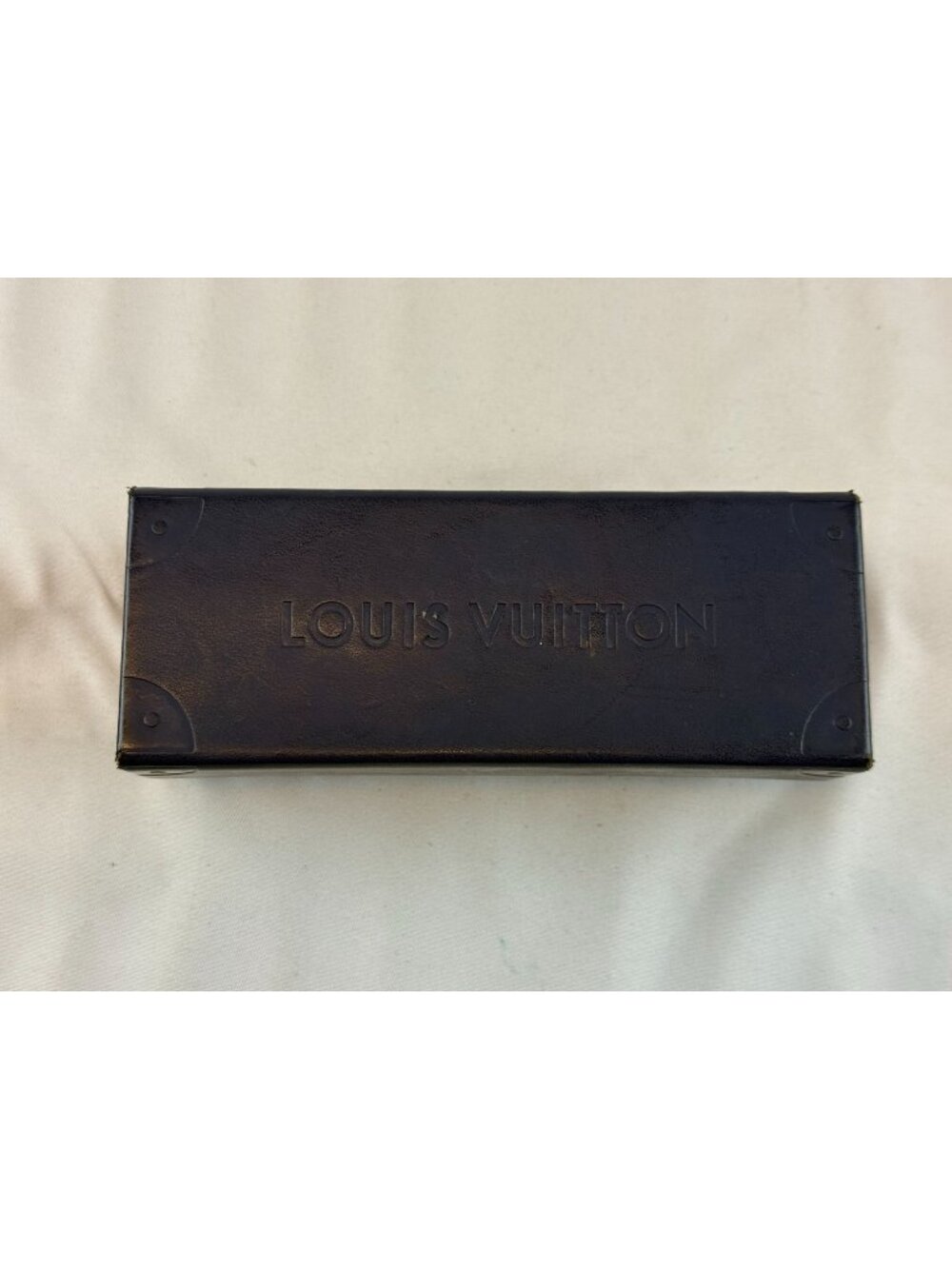 LOUIS VUITTON Sunglasses Glasses Magnetic Case Box Blue Trunk 6" X 3" X 2.5"